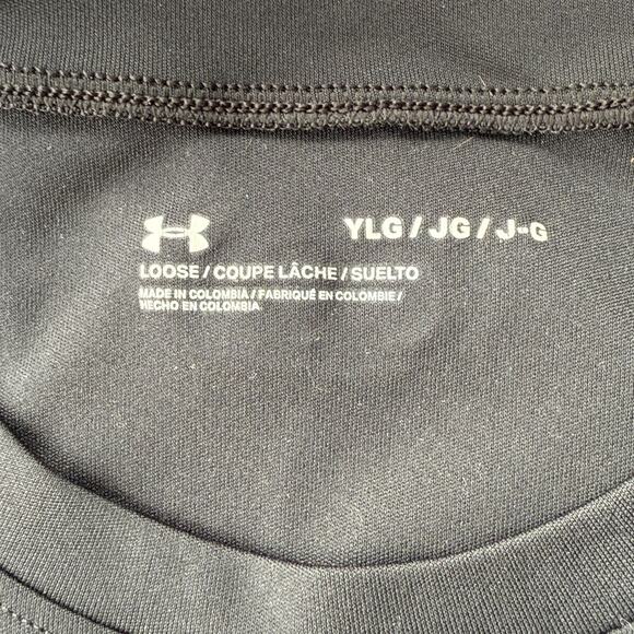 Lot of 2 Under Youth Large Armour Black and Gray Short Sleeve Tees - Picture 5 of 12